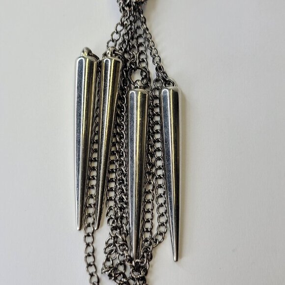 Metallic dome Mesh Charms Necklace - Picture 3 of 6